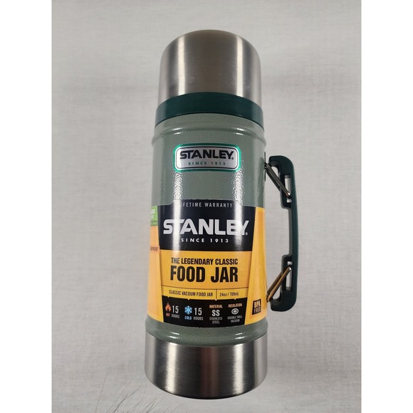 Stanley Other - Stanley Legendary Classic Vacuum Food Jar 24oz Hammertone Green Thermos NEW